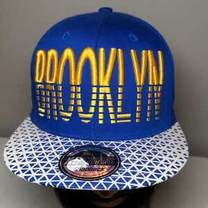 Kbethos Blue and Yellow Brooklyn Snapback Hat